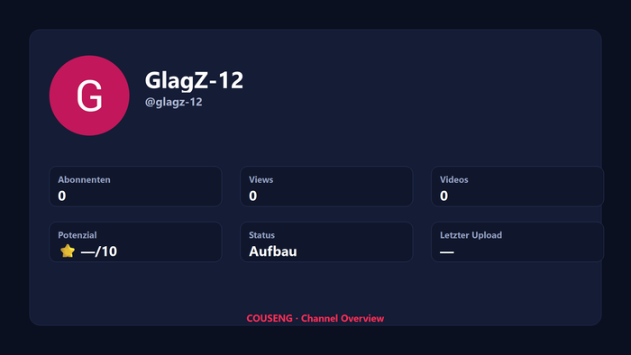 GlagZ-12 - Channel with unknown subscribers